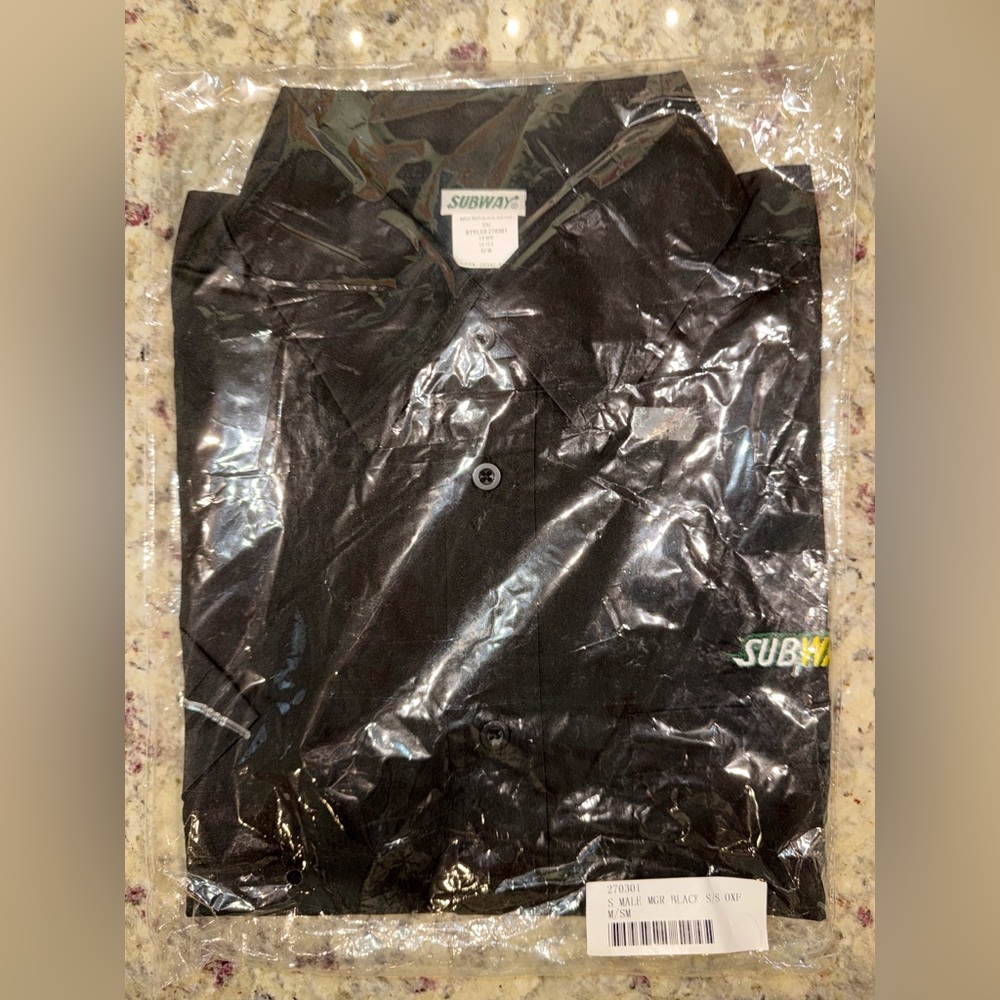 Employee Polo Short Sleeve Black Small